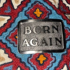 Made in the USA belt buckle; born again
